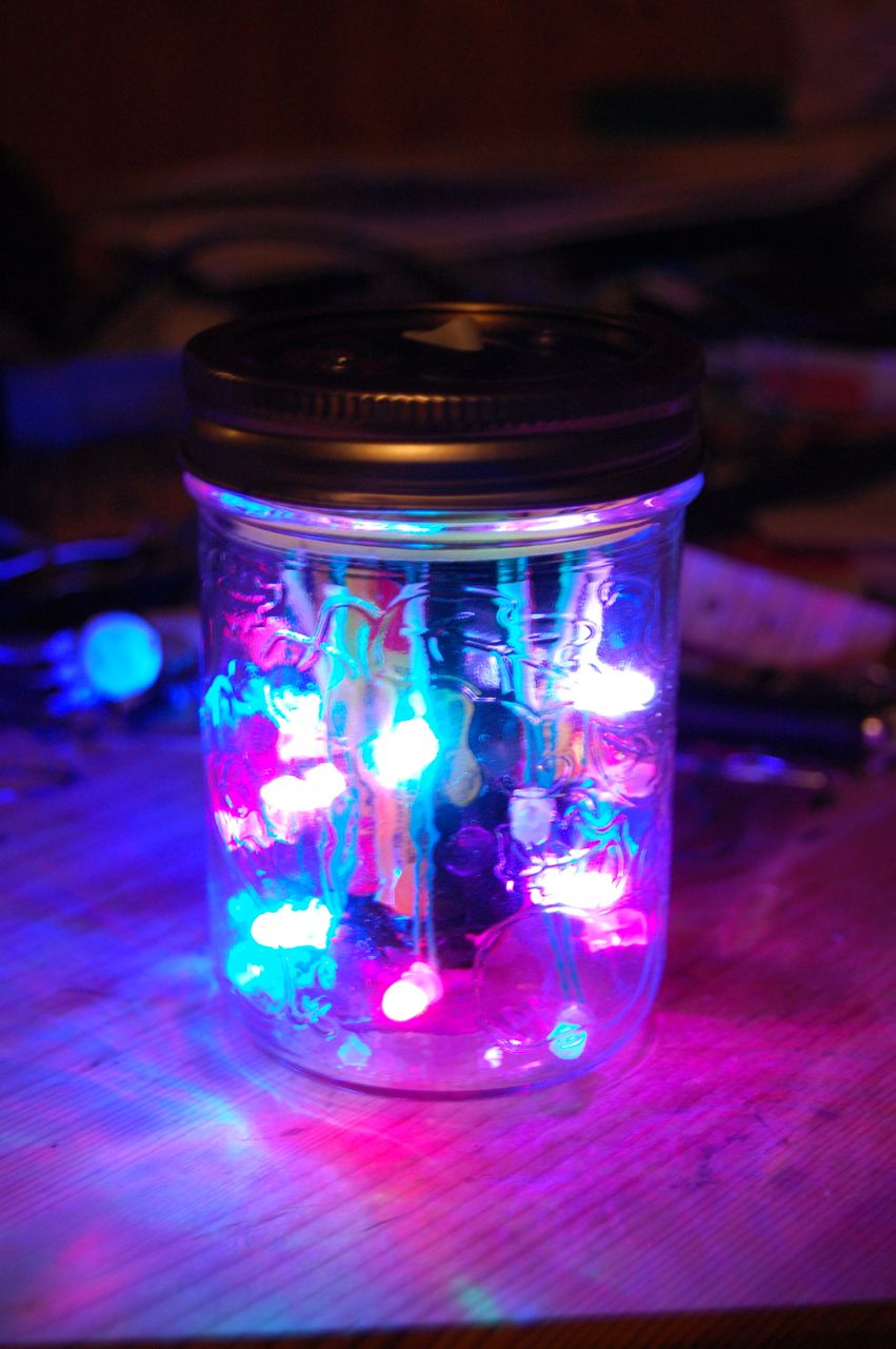 LED Disco Light in a Jar!