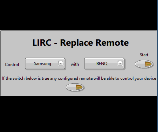 LIRC - LabVIEW - Remote Replacement