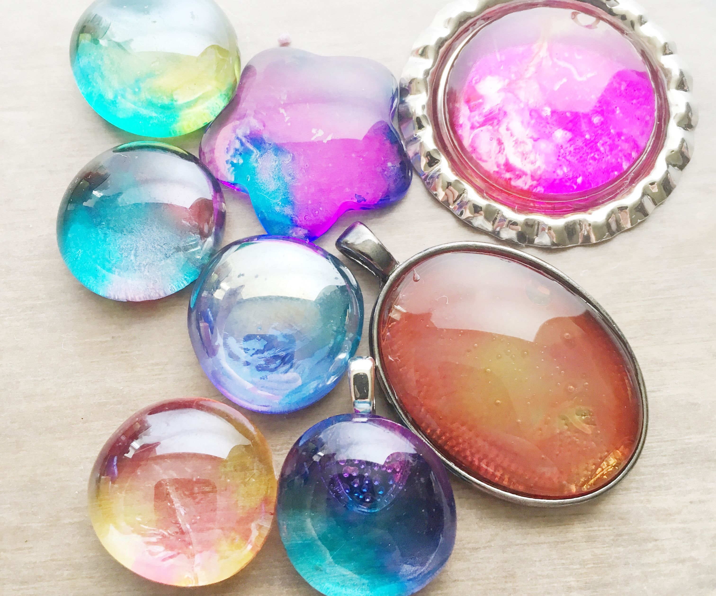 Space Inspired Glass Pendants 