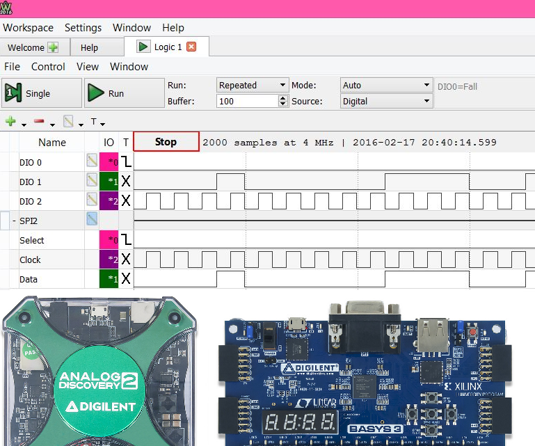 Using the Analog Discovery to Debug Digital Logic