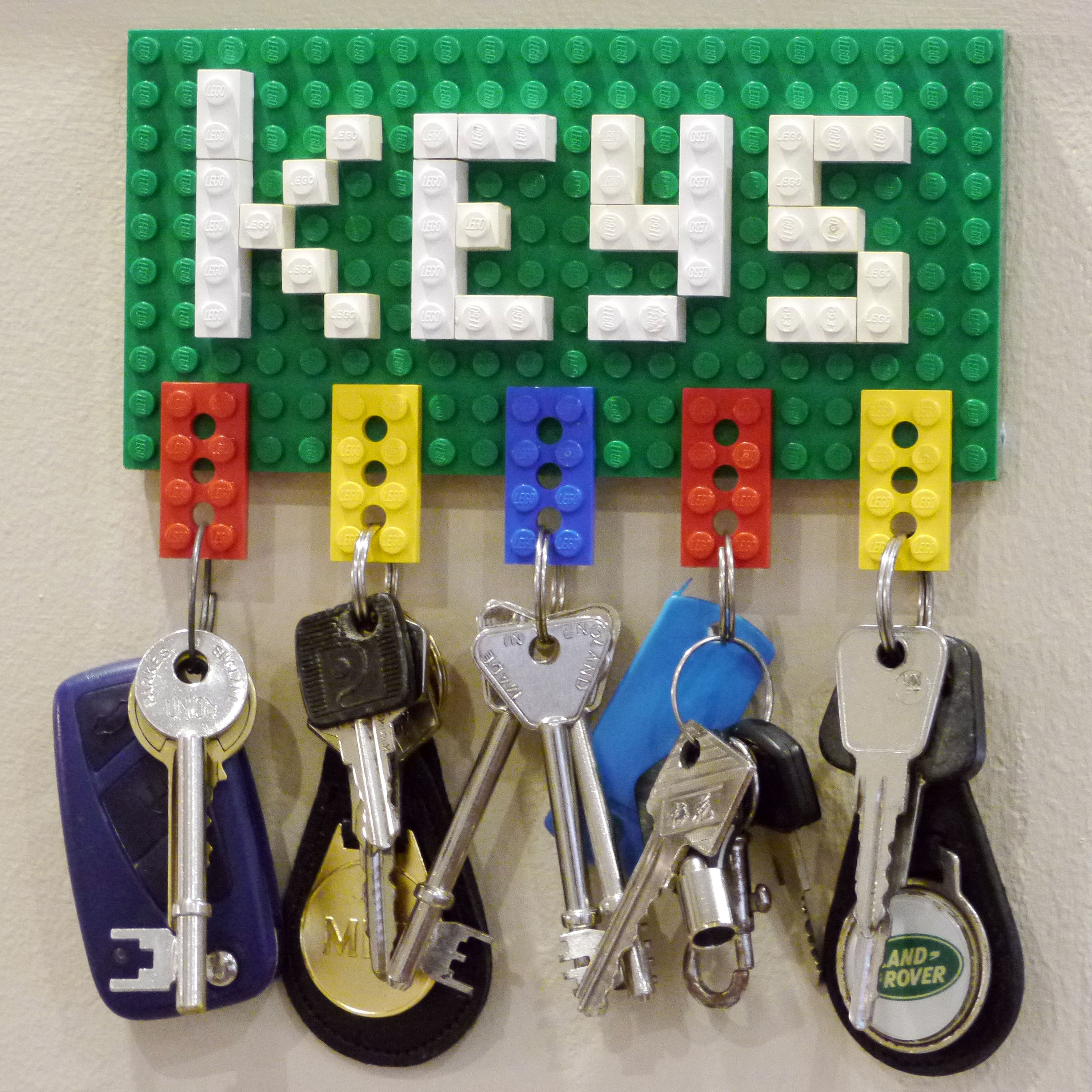 Lego Key Holder and Note Clip