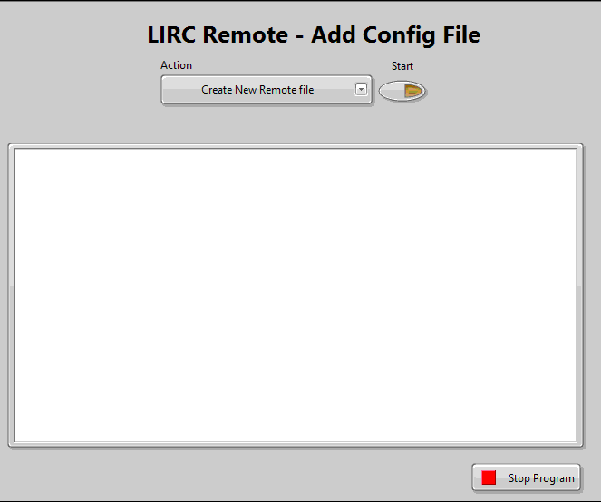 LIRC - LabVIEW - Add a Remote From the LIRC Database