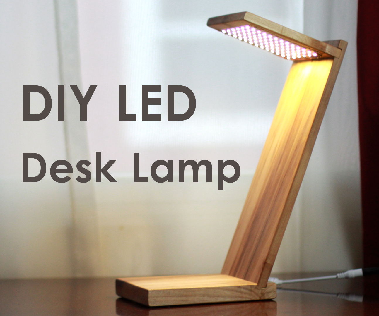 DIY LED Desk Lamp W/ Strip Lights