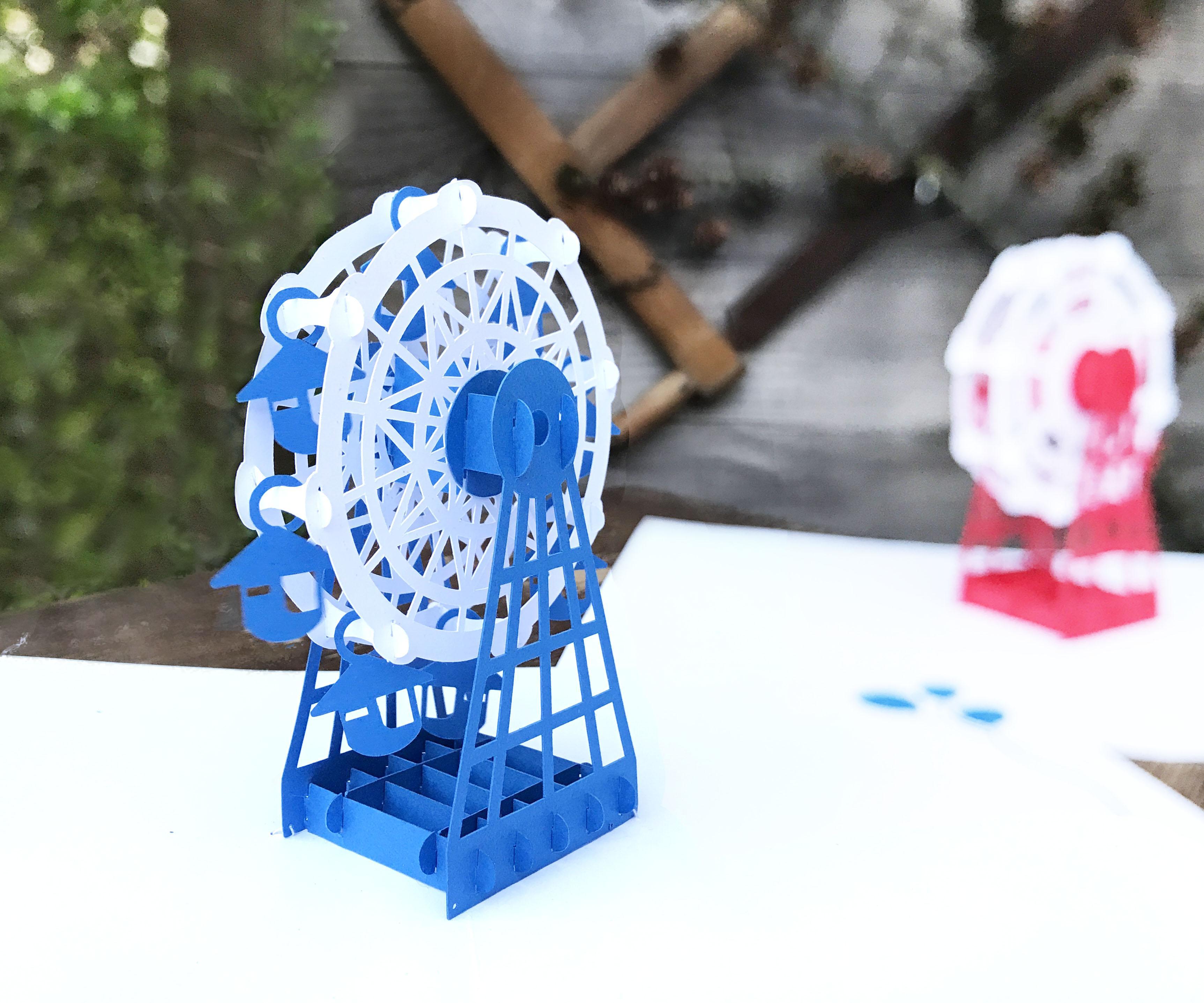 Rotatable Ferris Wheel Pop-Up Card