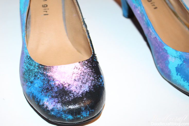 galaxy shoes painted upcycle upcycled diy sci-fi nebula cosmos kosmos stars aurora paint on leather faux vinyl (10).JPG