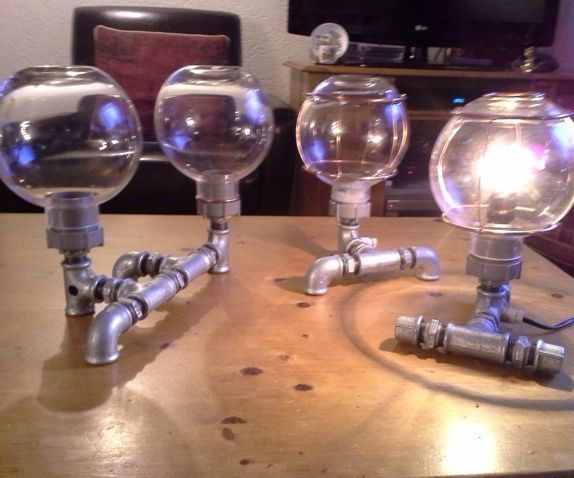 Steampunk - Pipe Lamps,industrial