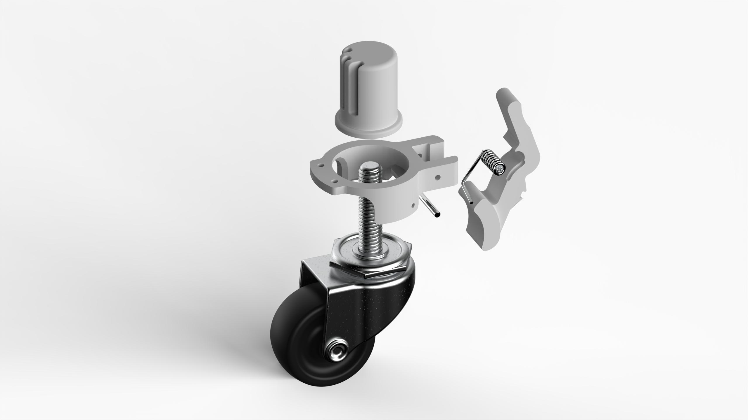 Rollator Wheel Brake D4E1
