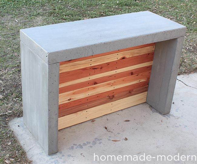 HomeMade Modern DIY Concrete Bar