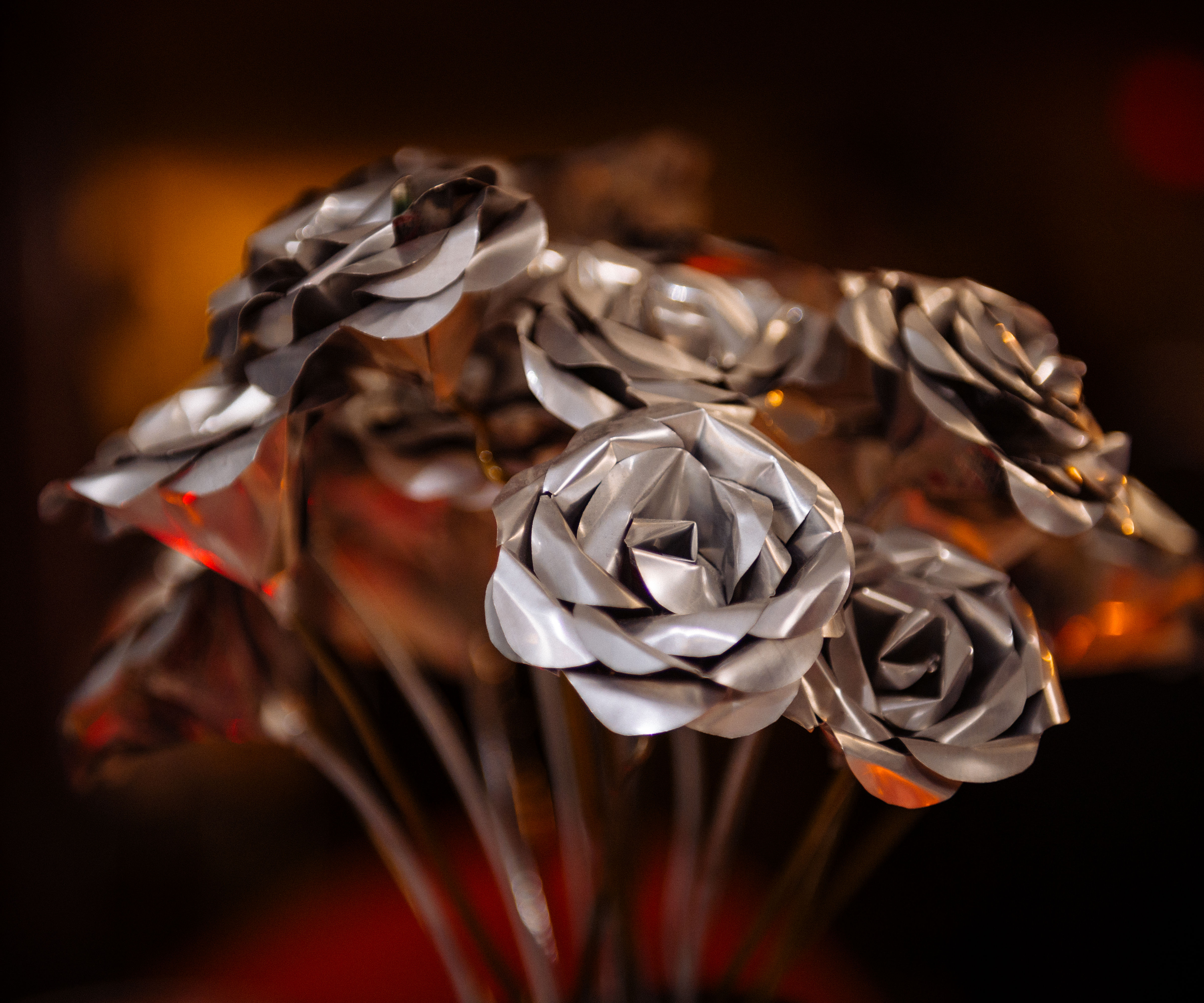 Aluminium Can Roses