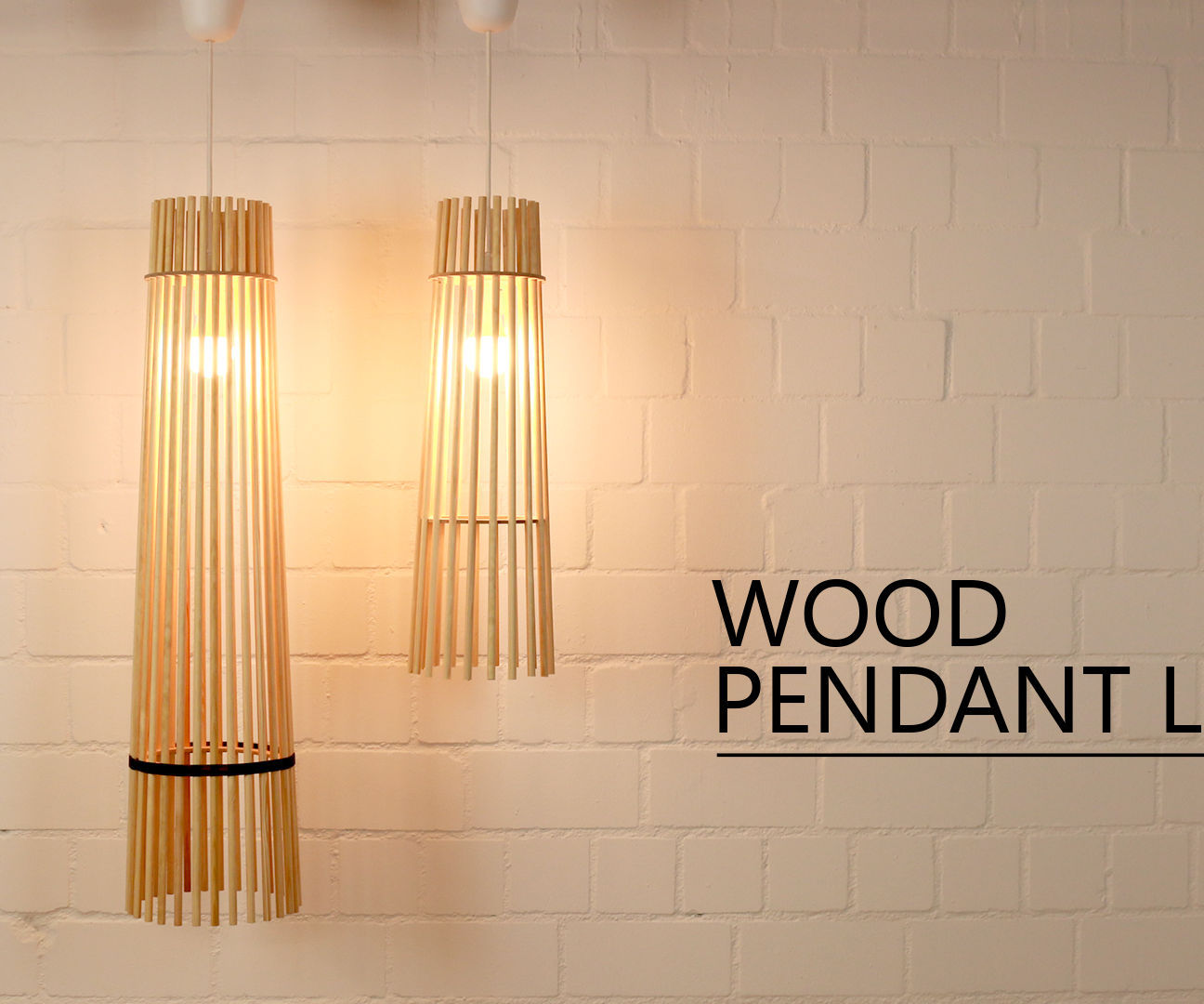 DIY - WOOD PENDENT LAMP // FREE TEMPLATE