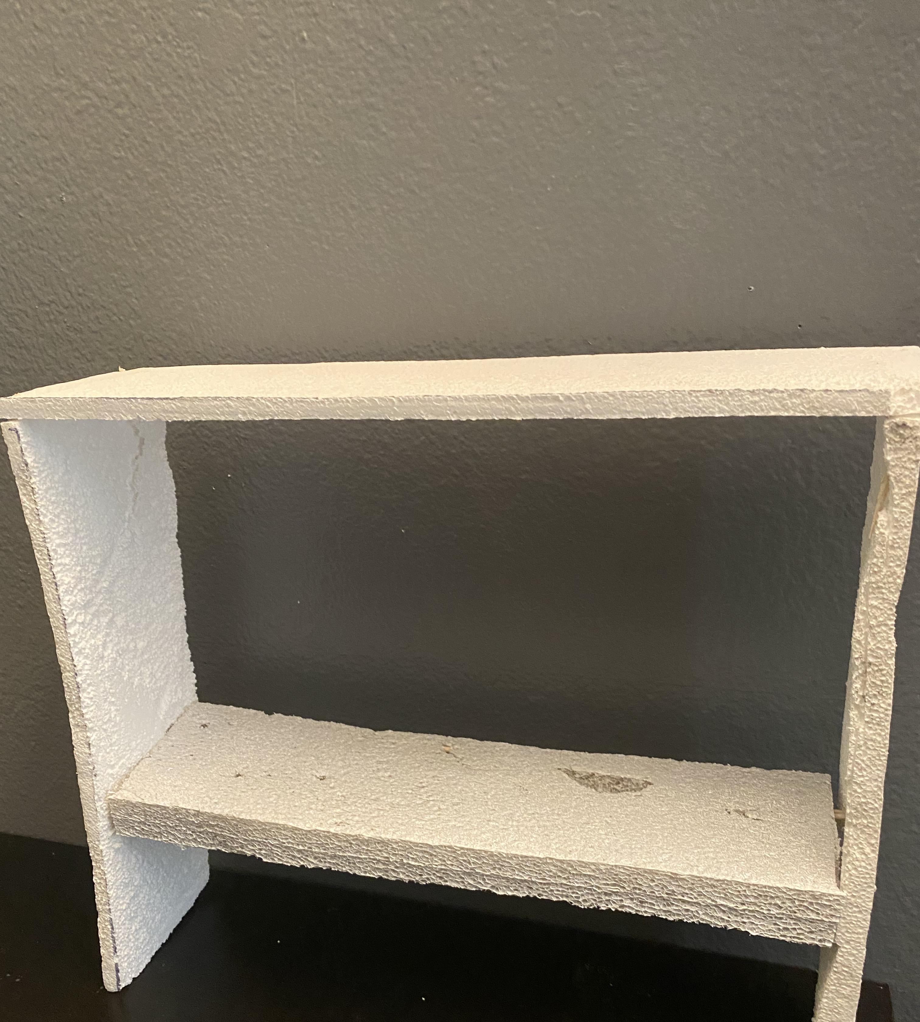 Styrofoam Desk Shelf