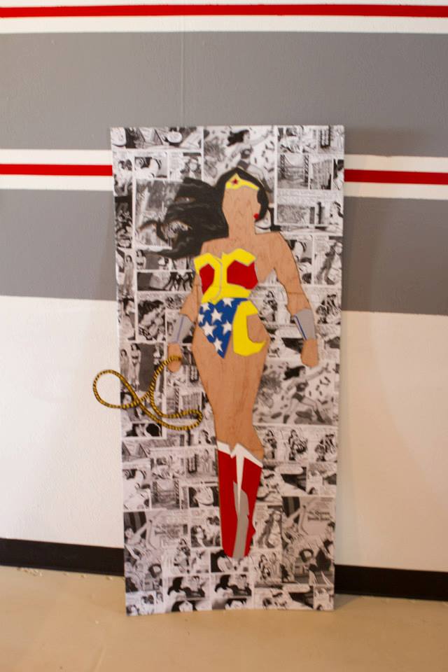 Laser Cut Out Wonder Woman Decoupage