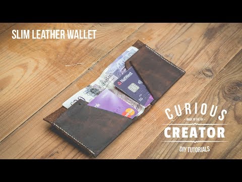 #27 Slim Leather Wallet - DIY Curious Creator
