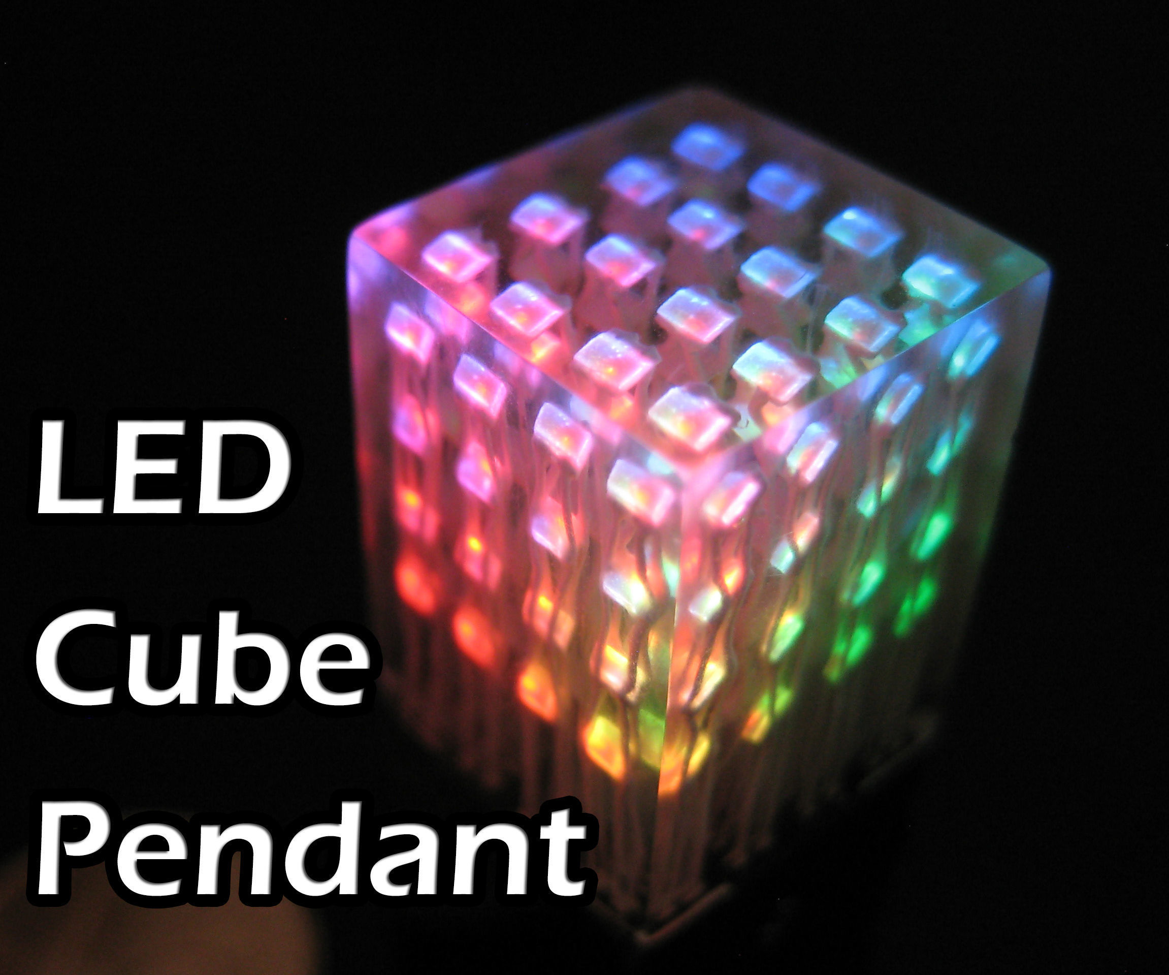 LED Cube Pendant - Worlds Smallest LED Cube