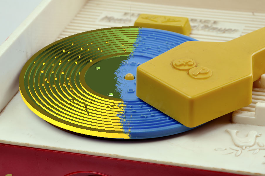 3D Printing Records for a Fisher Price Toy Record Player