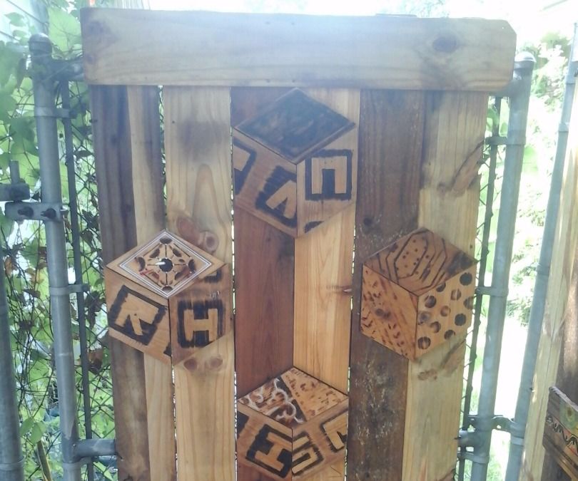 Add More Privacy to Chain-link Fence With Wood Art