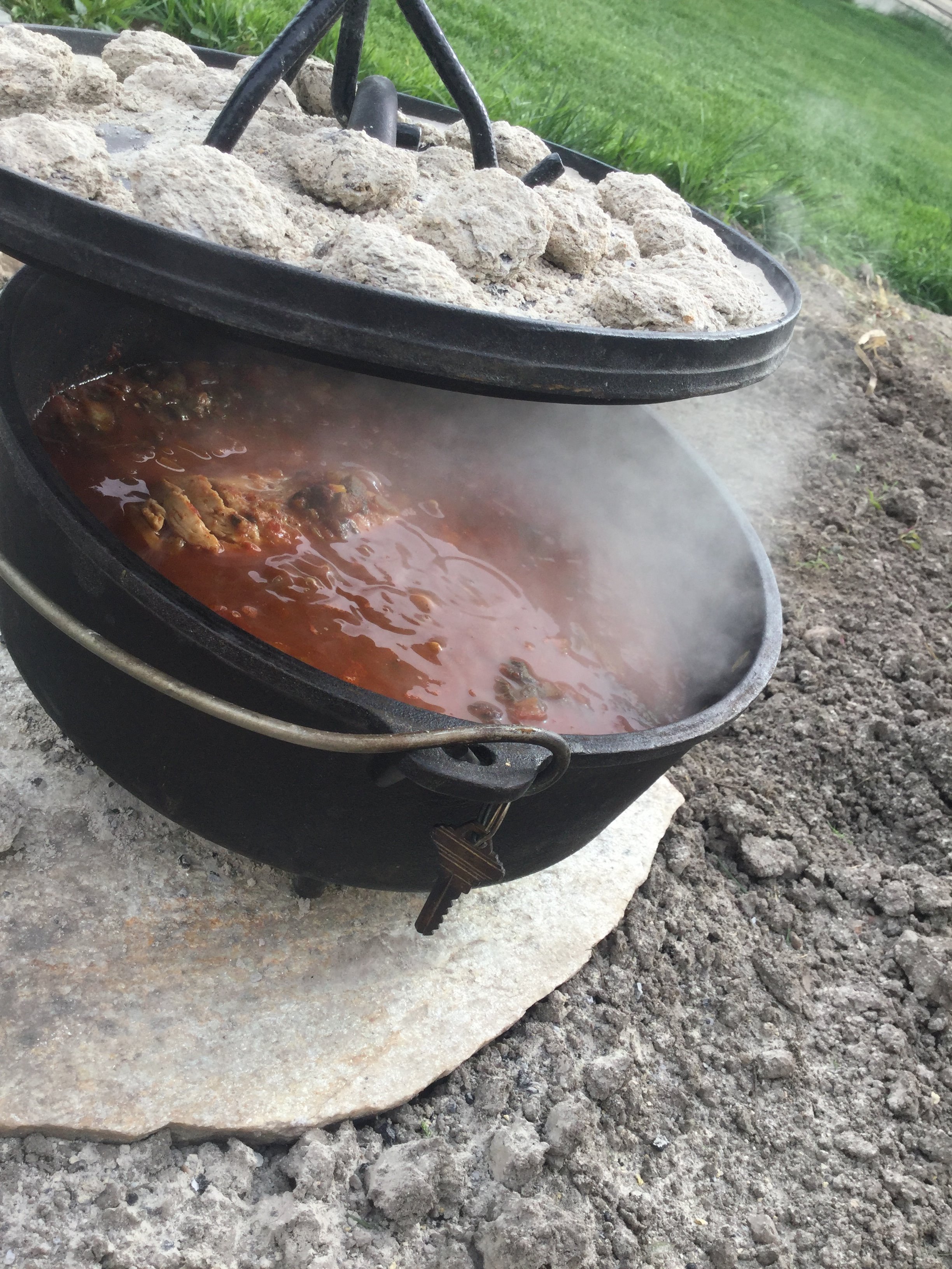 Dutch Oven, Hearty Cilantro Chicken Soup