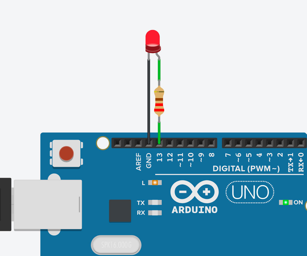 Blink an LED With Arduino in Tinkercad