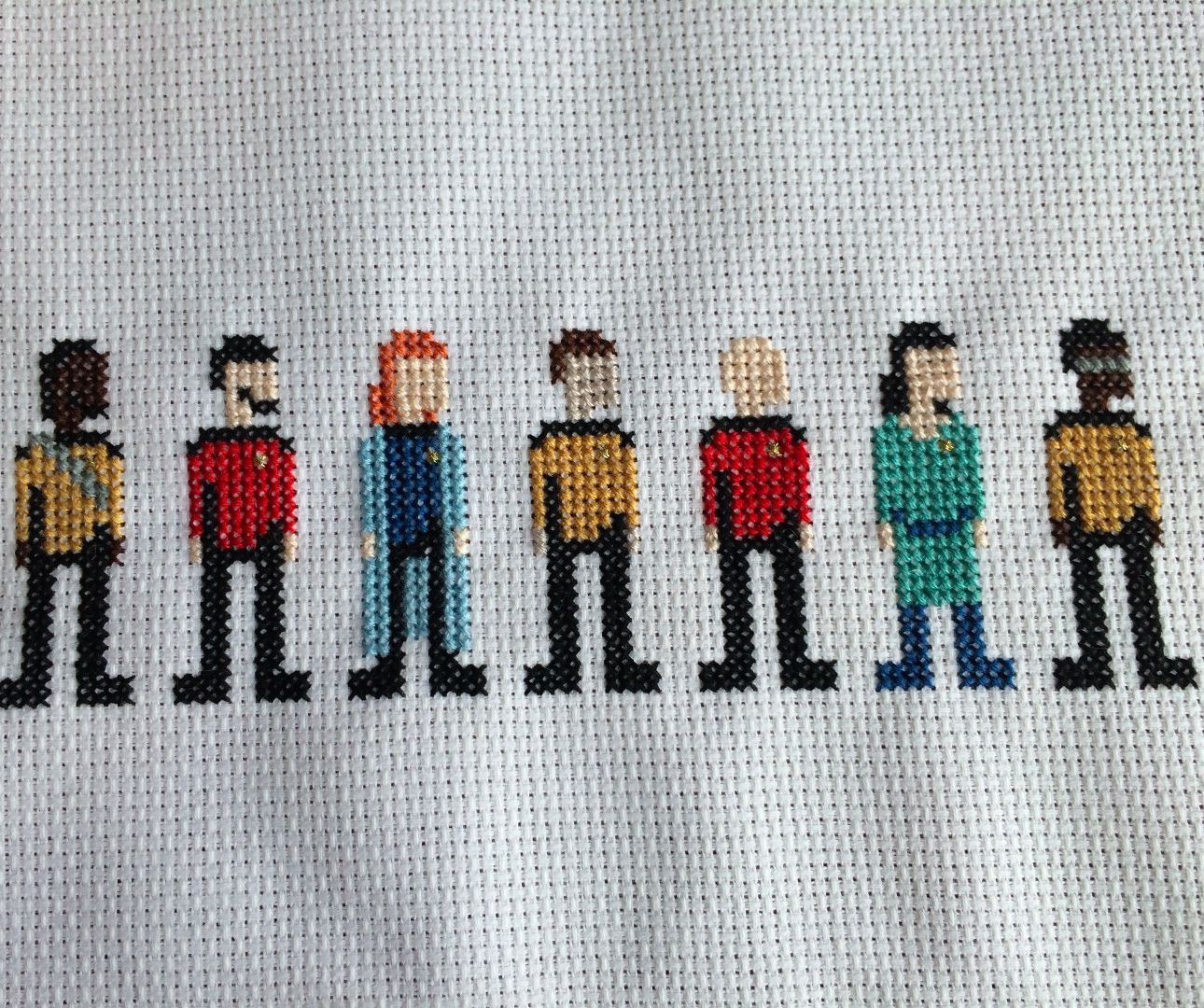 Star Trek Cross Stitch: the Next Generation Crew