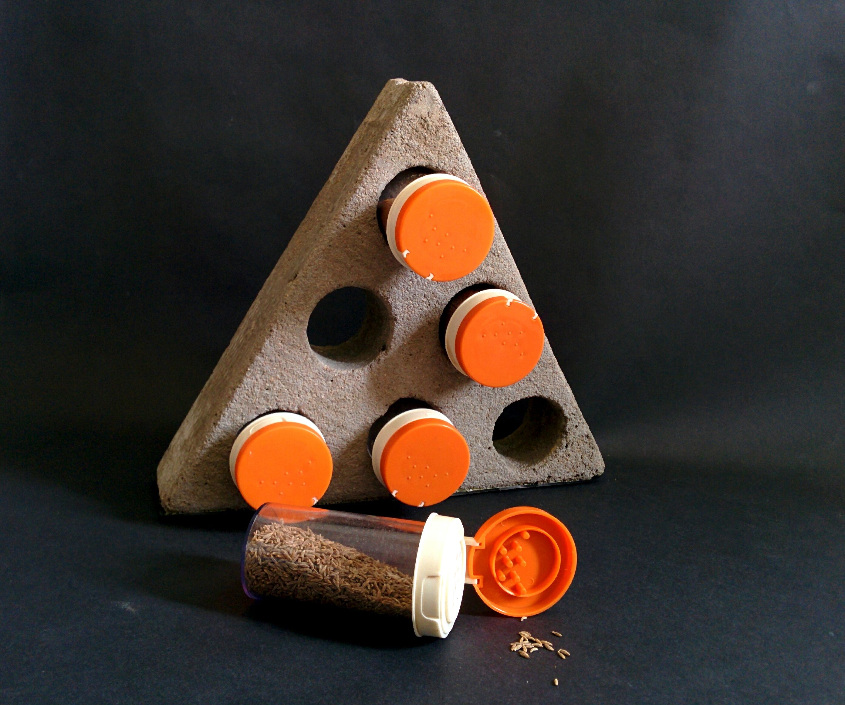 Concrete Spice Rack