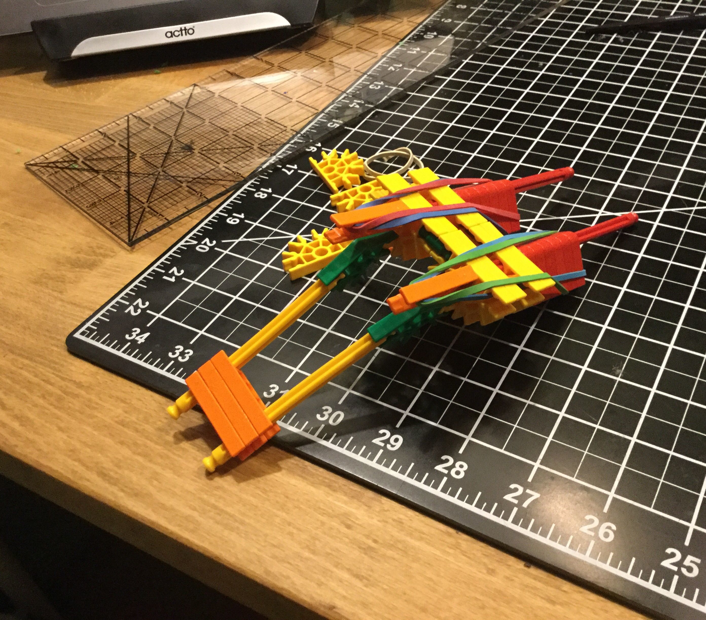 Mini knex double barrel shotgun 