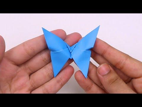 How to Make Easy Origami Butterfly in Just 1 Minute - Beautiful Origami Butterflies with Color Paper