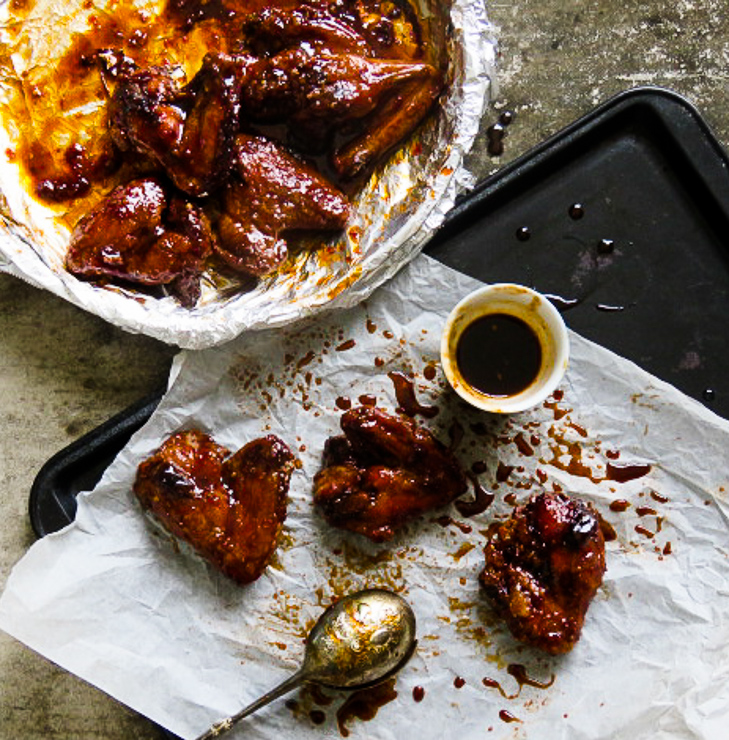 Marinated in Tamarind juice, these chicken wings a perfectly seasoned and baked in high heat then coated with a sticky sweet and spicy sauce740-2.jpg