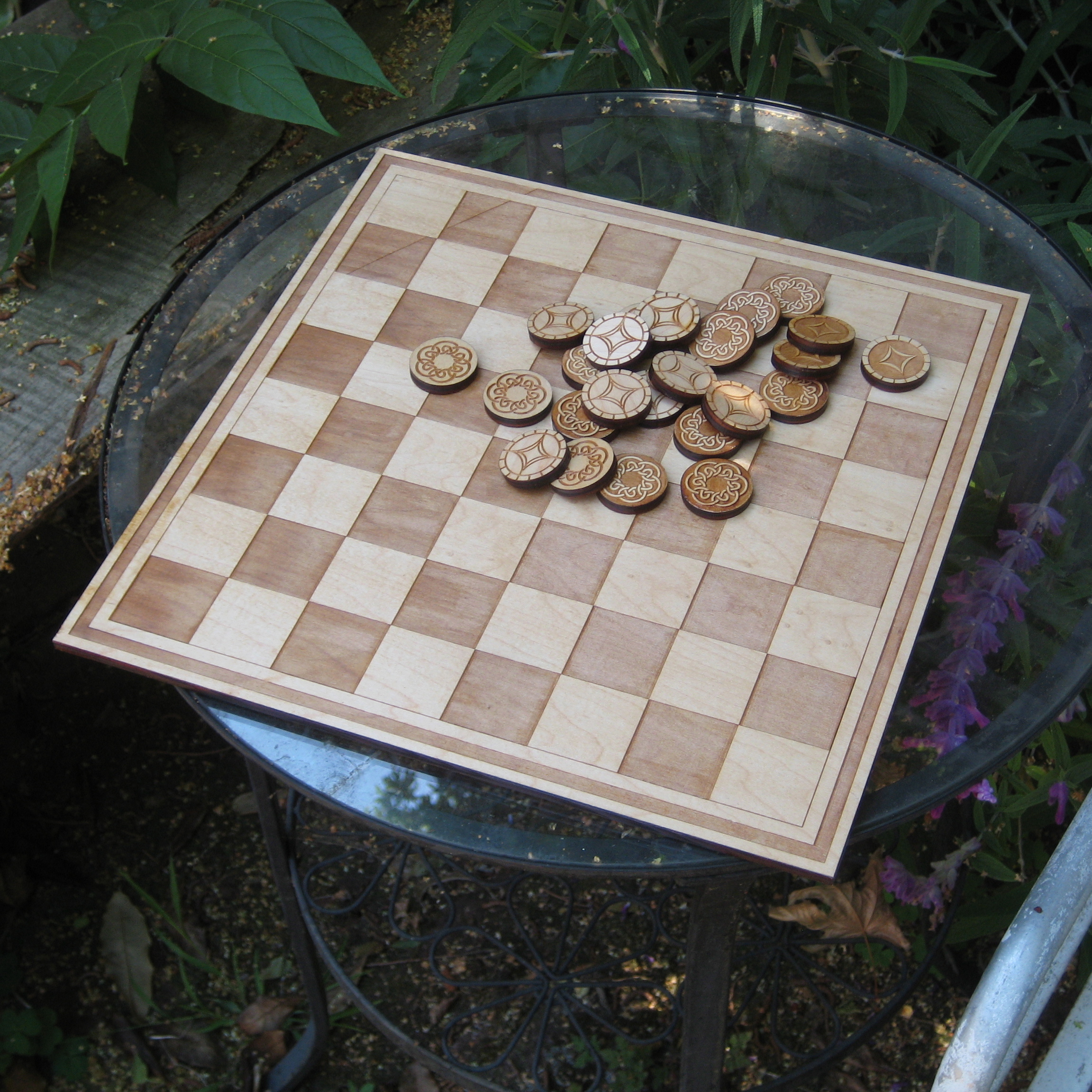 Laser Cut Checker Board