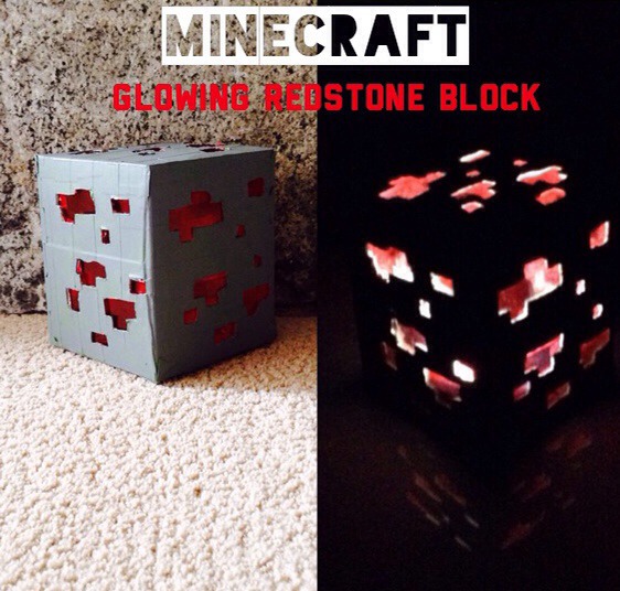 Minecraft Glowing Redstone Block