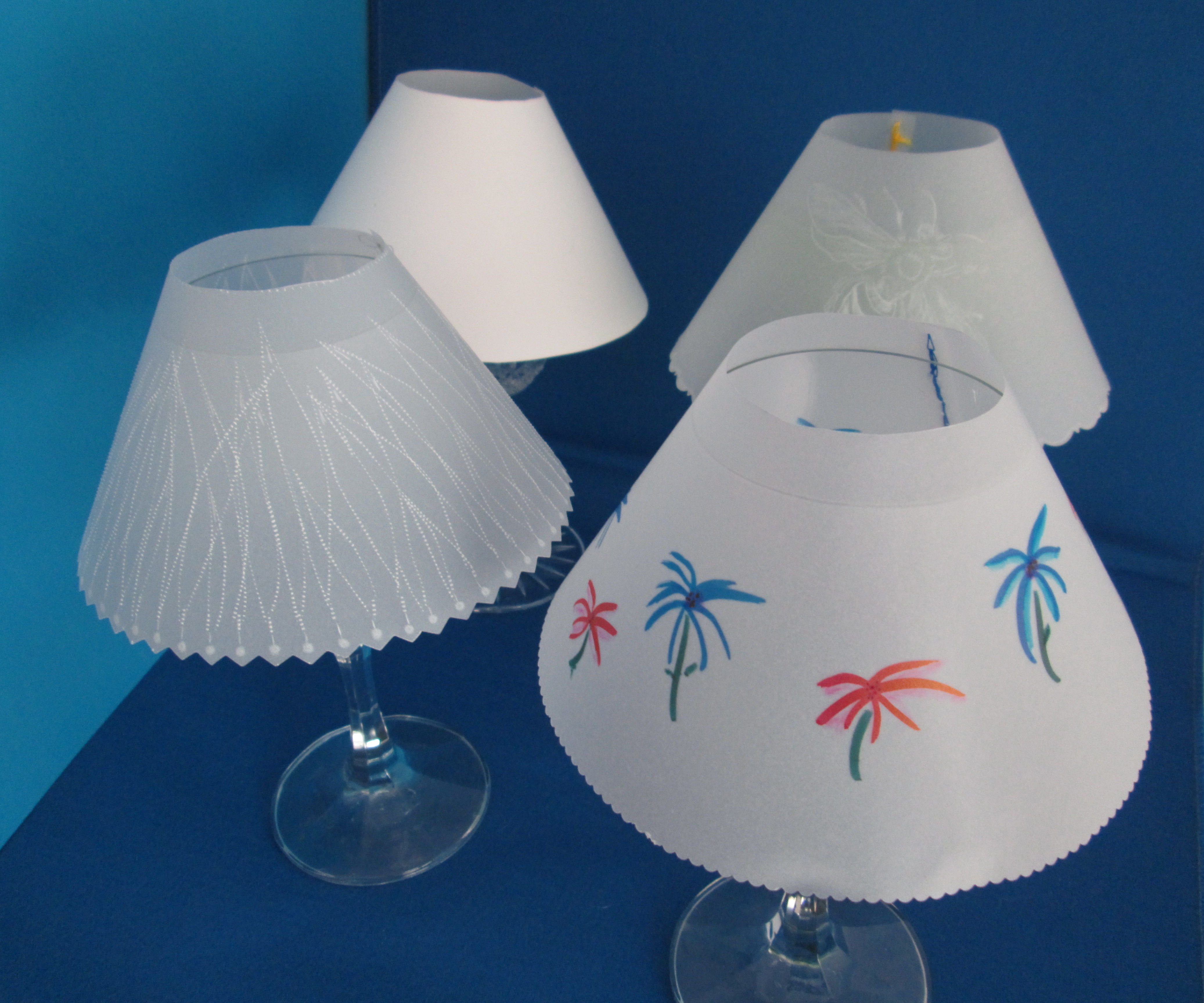 Vellum Paper Wine Glass Shade