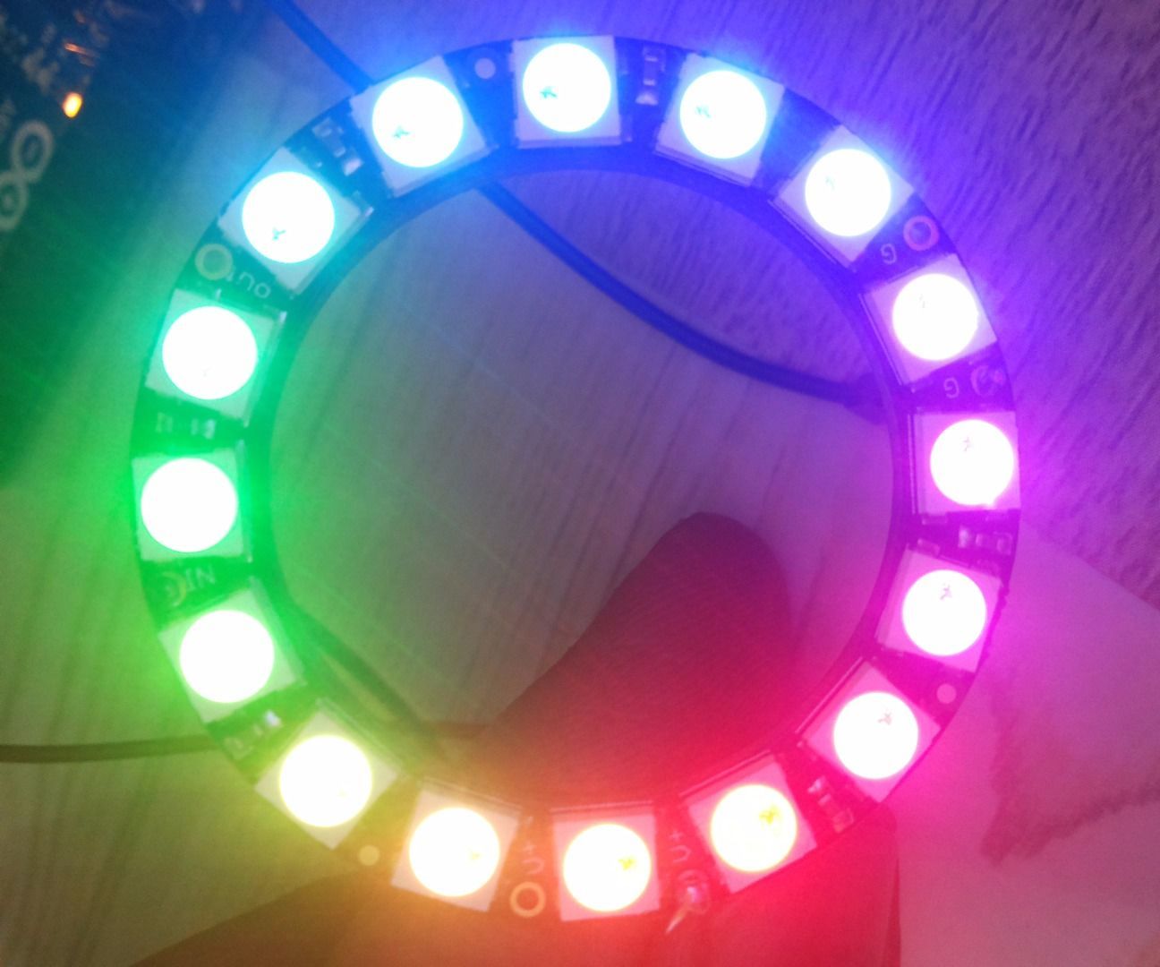 How to Use NeoPixel 16 Ring With Arduino Uno