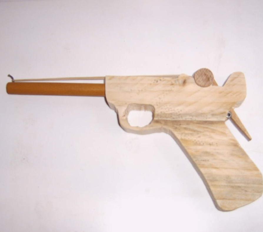 How to Make a Clothespin Luger Rubberband Gun