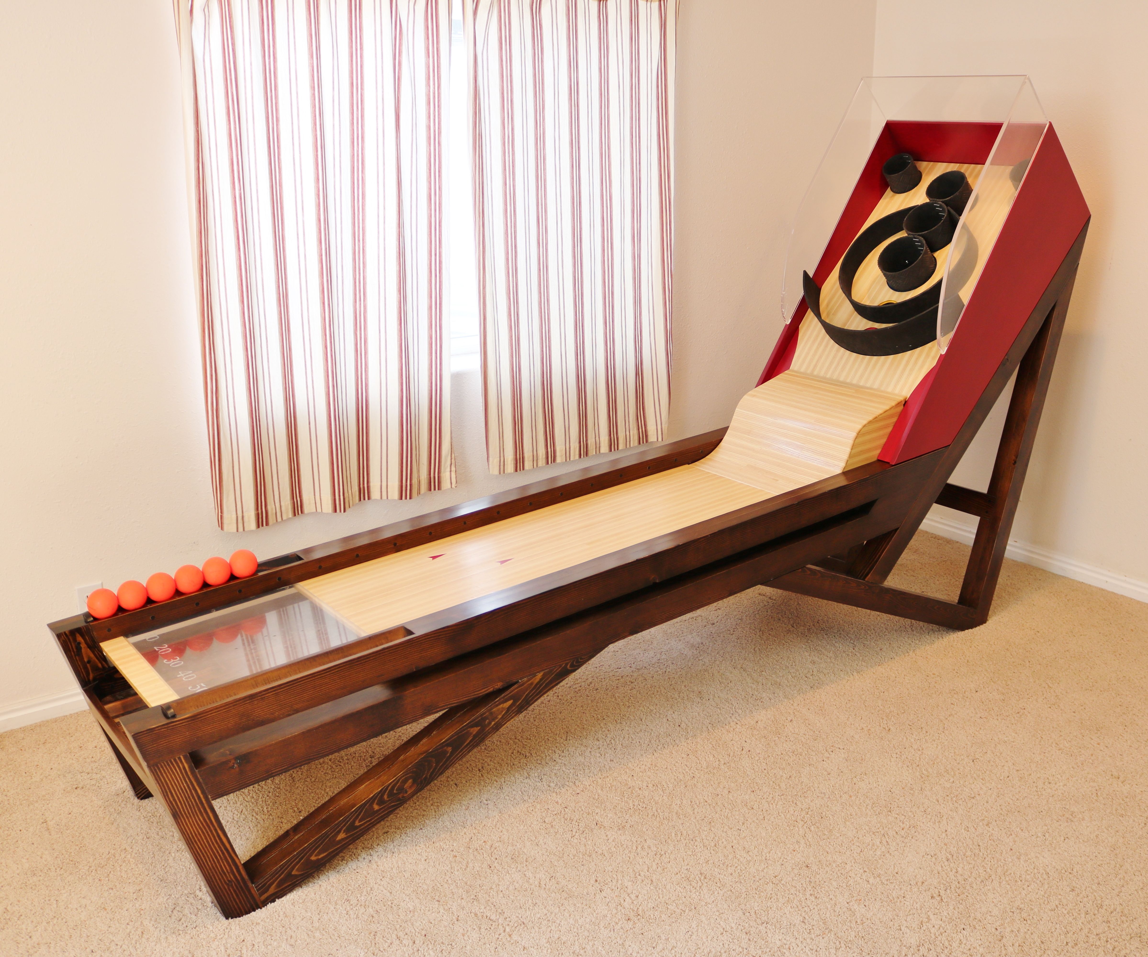 Wooden Skeeball Game