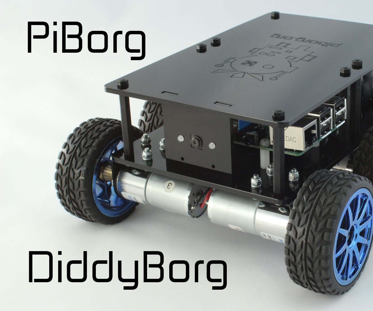 DiddyBorg: the Mini 6 Wheeled Raspberry Pi Robot!