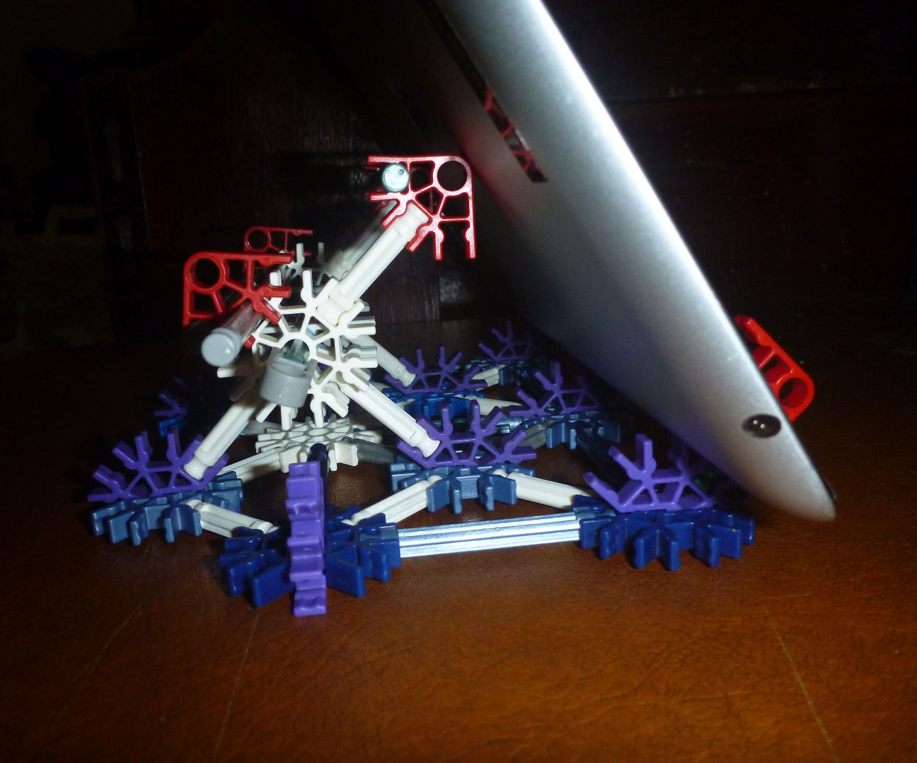 Two-Angle Adjustable K'NEX iPad Stand