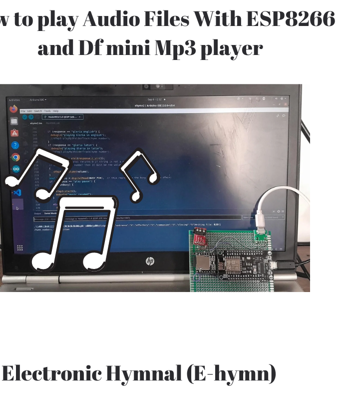 Arduino Mp3 Player With ESP8266 and DF Mini player: Electronic Hymnal