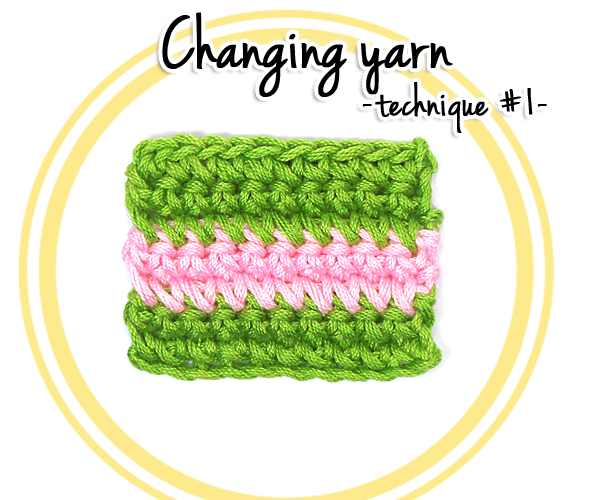 How to Change Yarn in Crochet (technique #1)