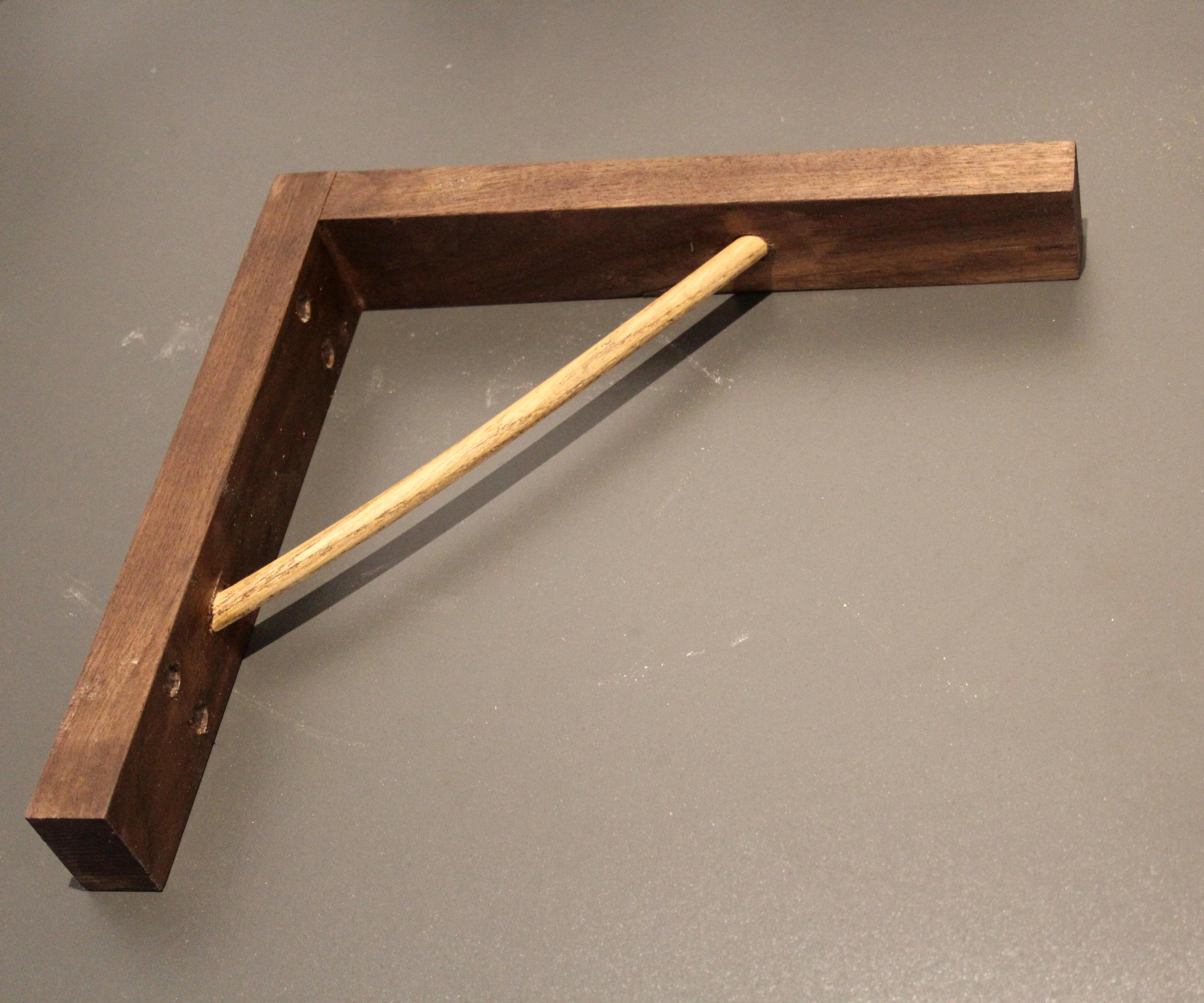 Walnut and Oak Shelf Brackets, From Plank to Finish
