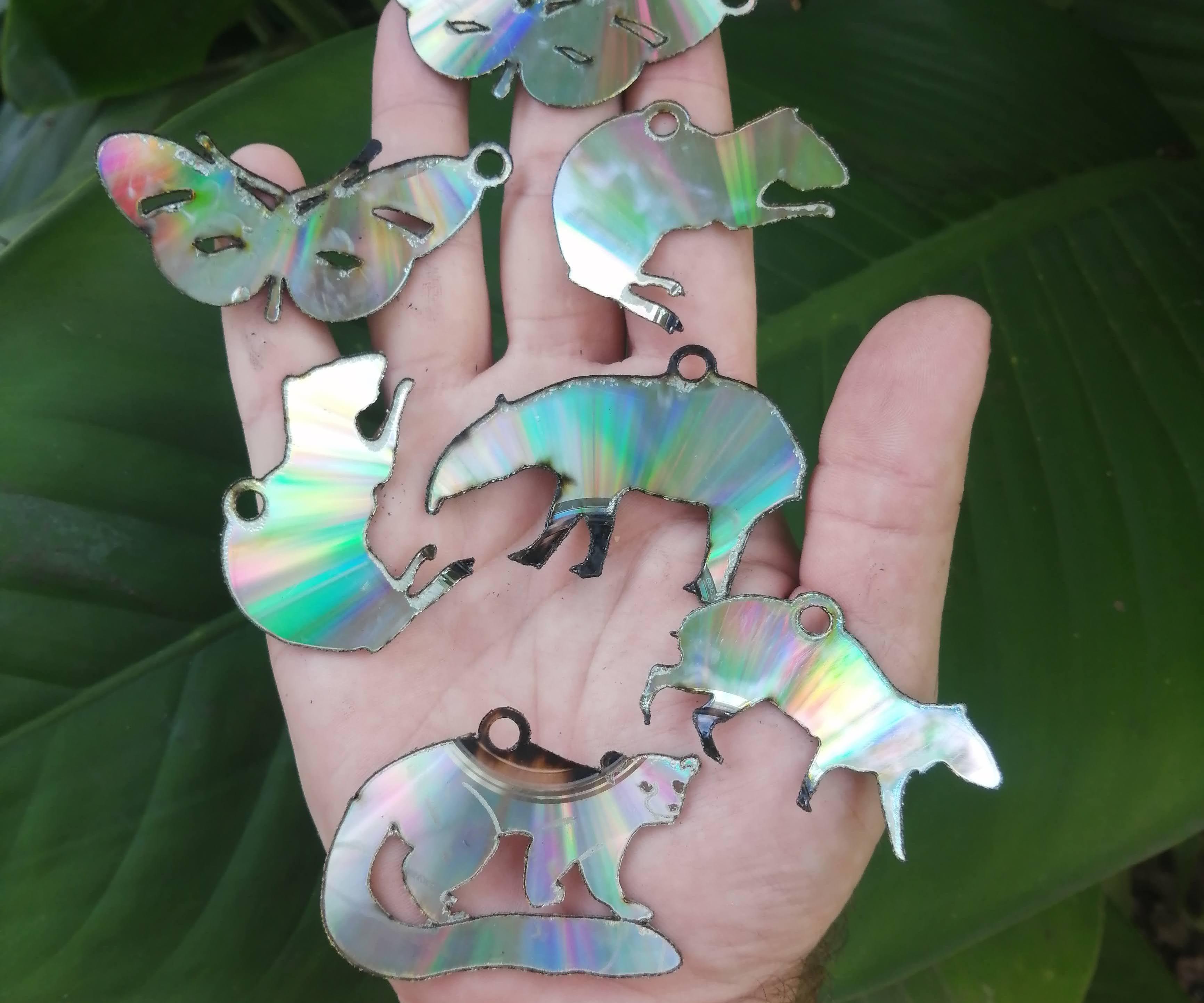 Upcycled Laser Cut Keychains