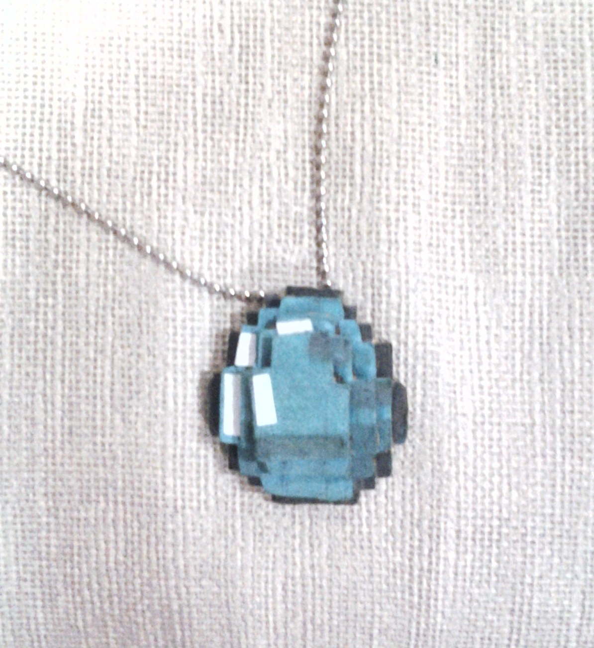 Minecraft Diamond Necklace