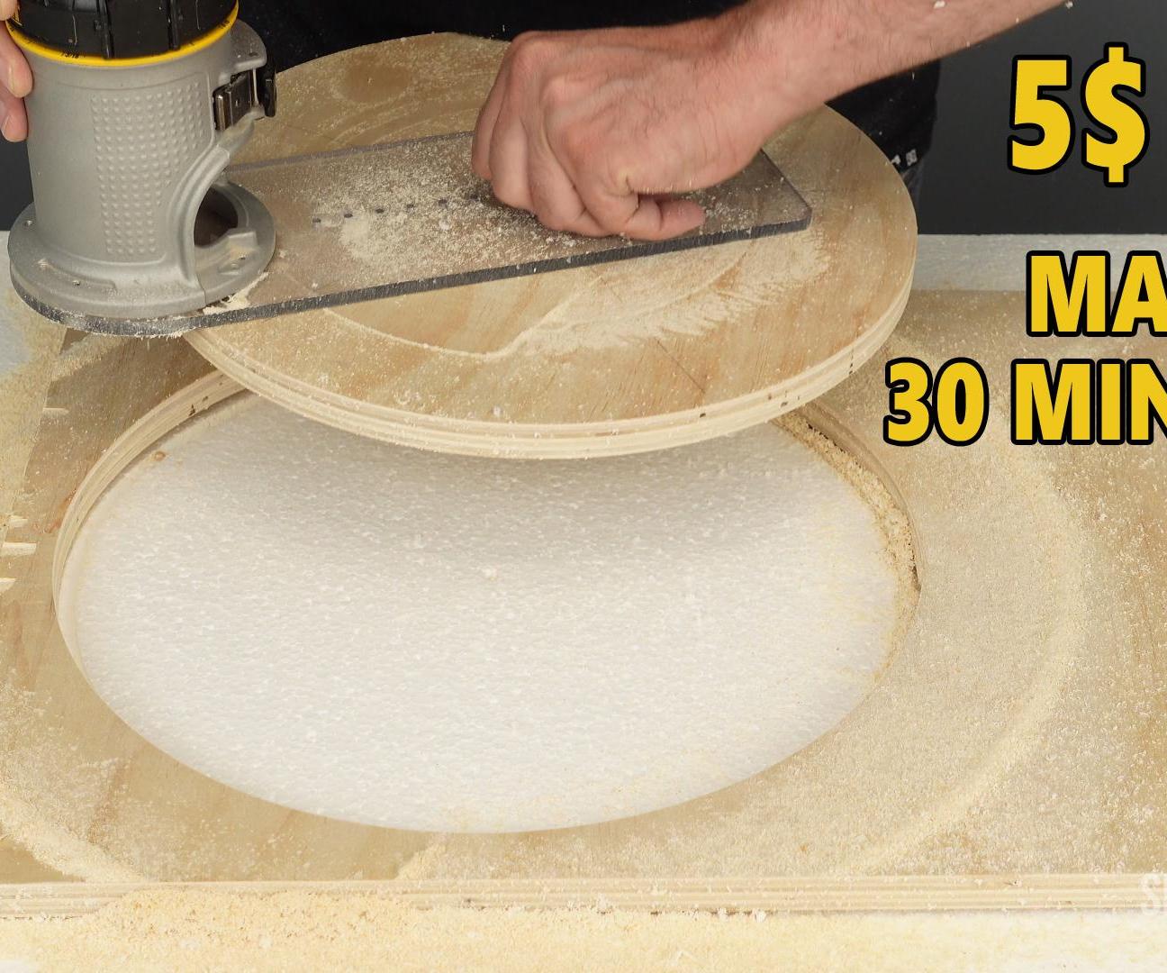 Circle Jig for Router - 5$ Basic and Easy Cutting Jig