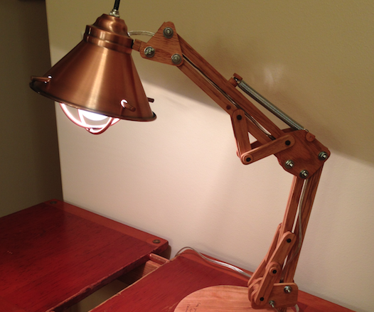 Wooden Architect Lamp