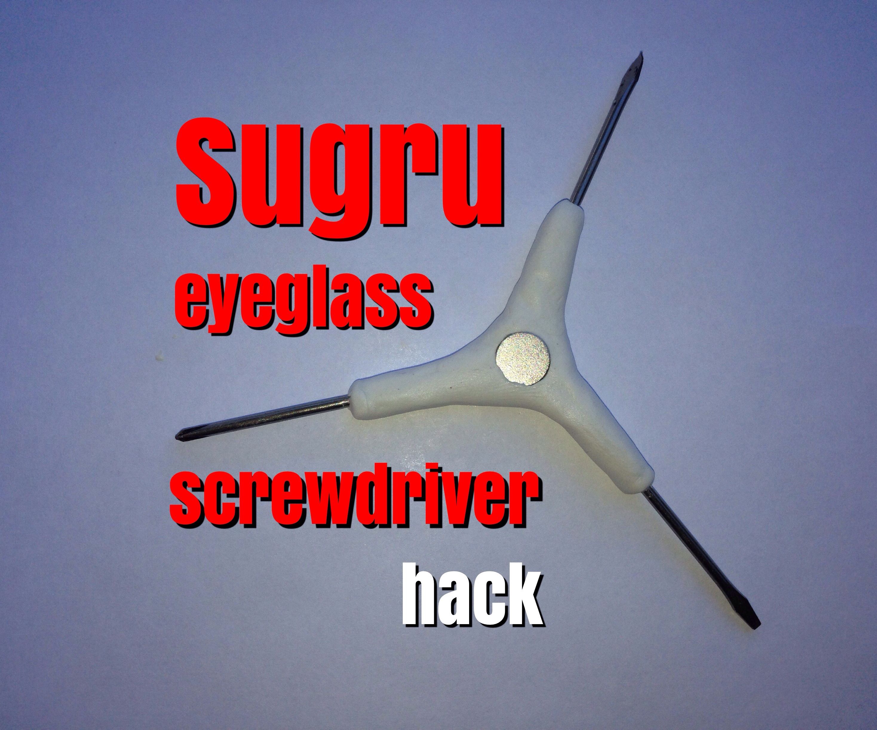 Sugru Eyeglass Screwdriver Hack