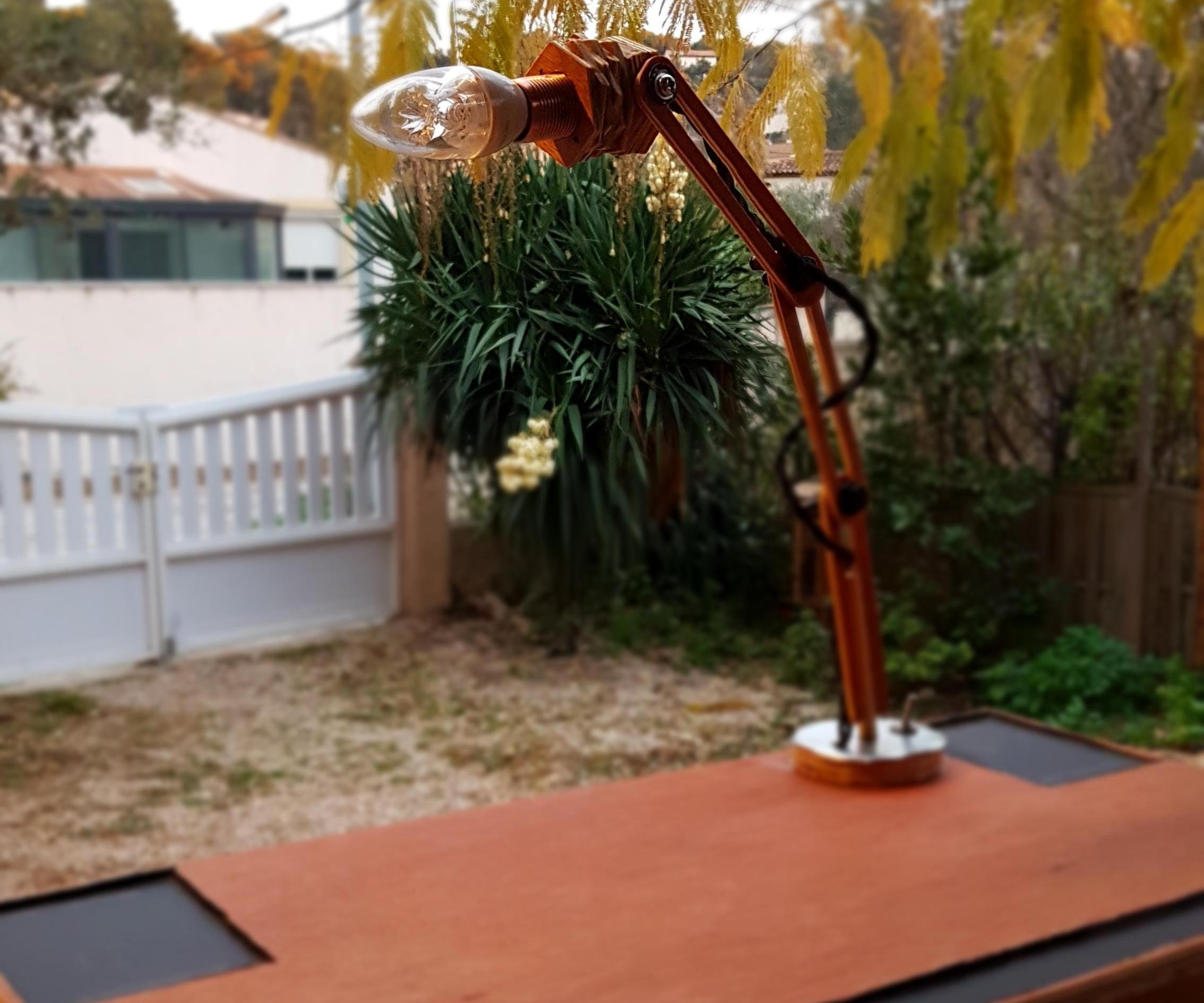 Monitor Stand - Desk Organizer With Lamp and Leds