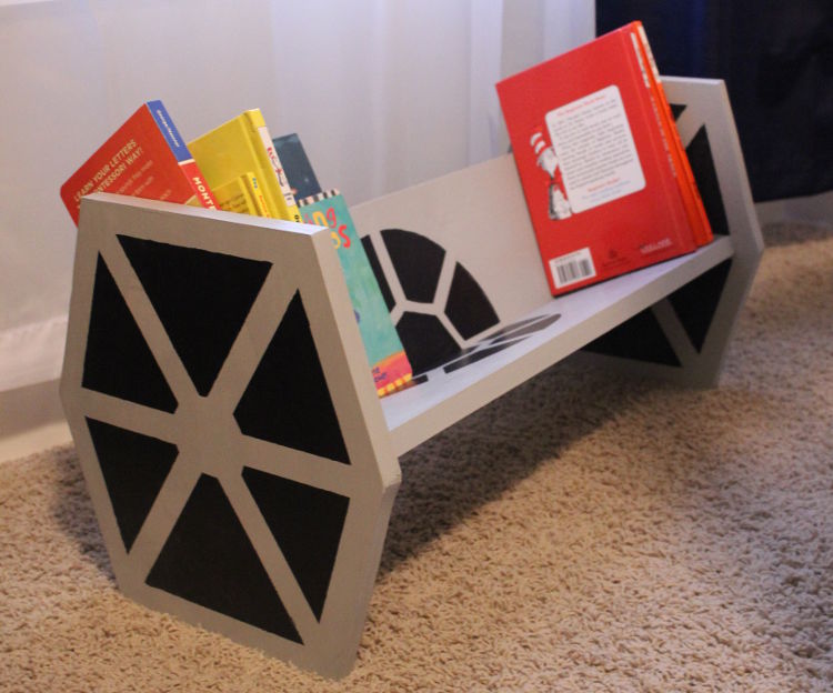 DIY Star Wars TIE Fighter Bookshelf