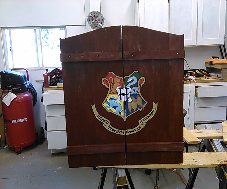 Hogwarts Dartboard Cabinet