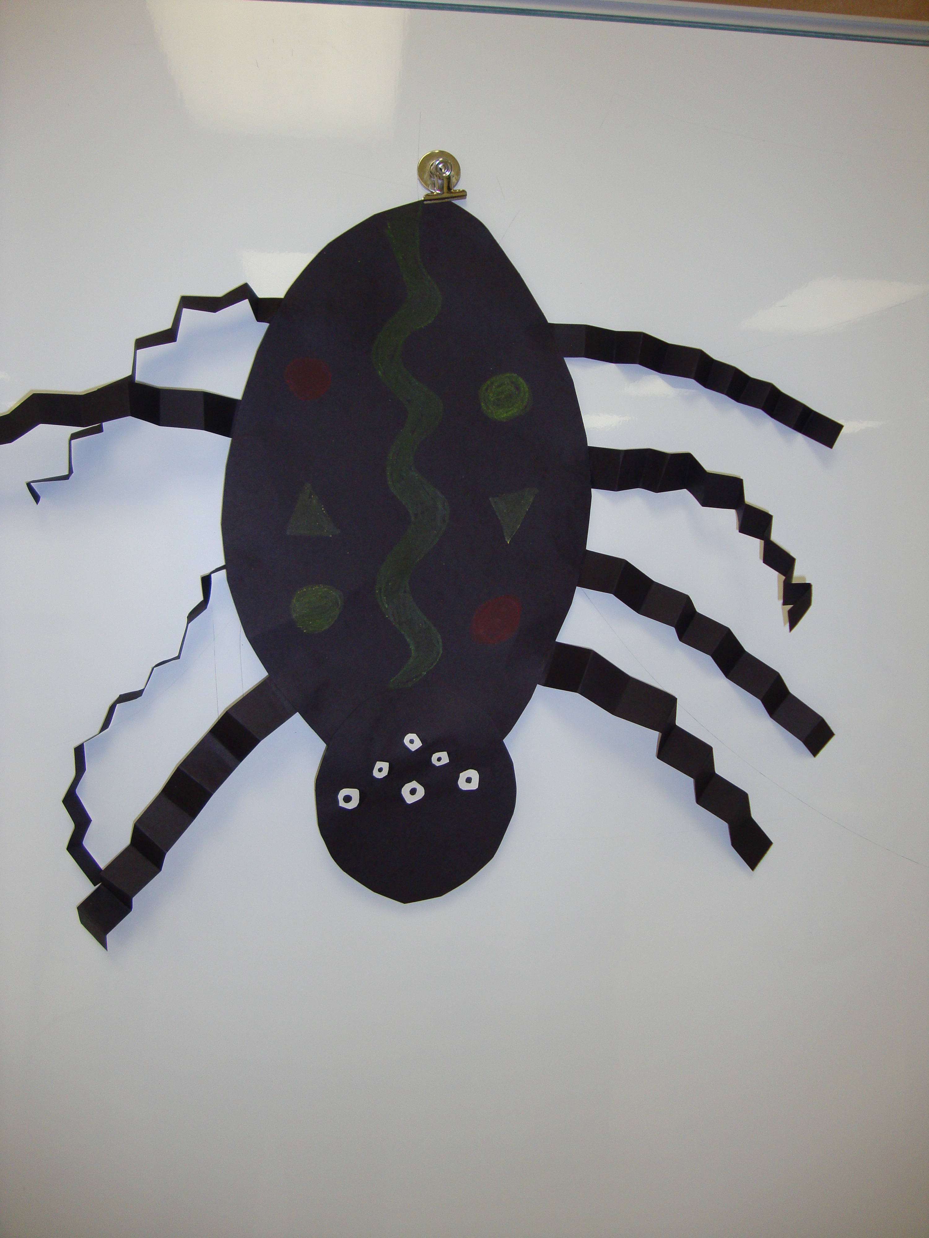 The Itsy Bitsy Spider: Paper Spider for Elementary School Children