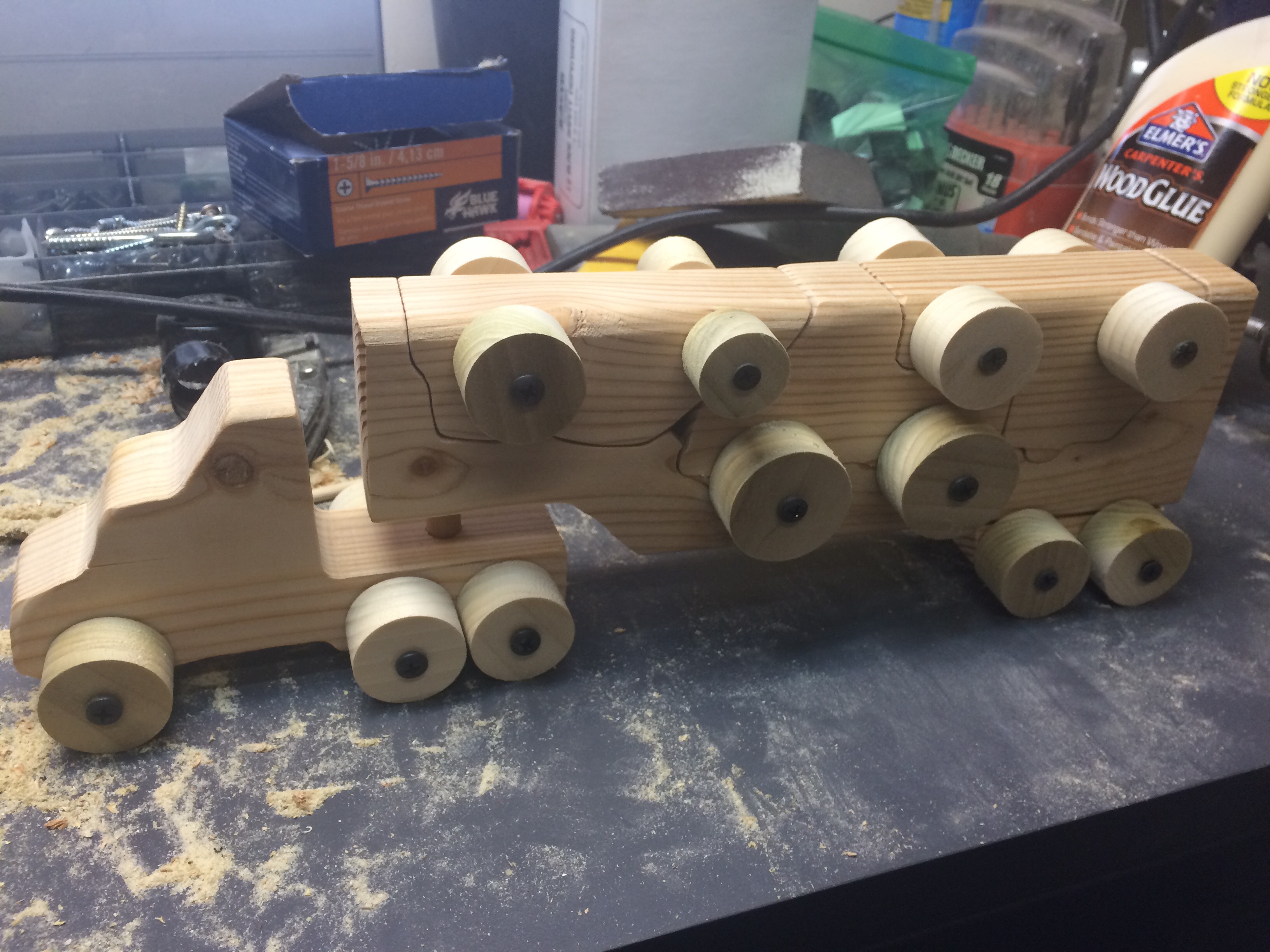 Wooden Toy Hauler ***Updated With Template PDF***