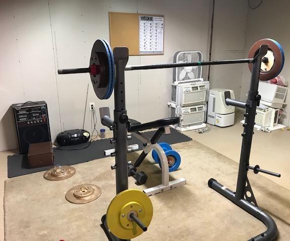 Brake Rotor Barbell and Dumbbell Set
