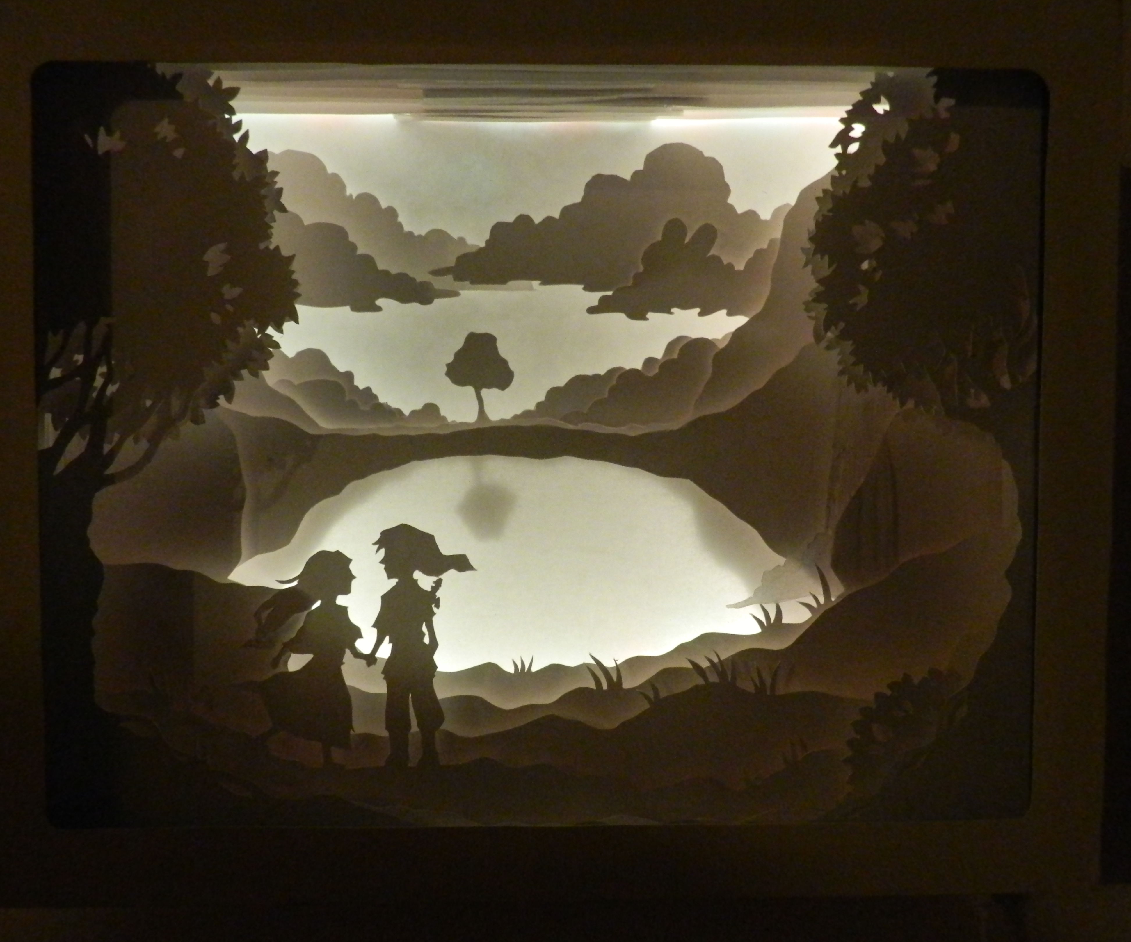 Paper Cut Shadow Box